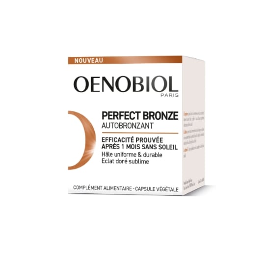 Complément alimentaire Autobronzant Teint Doré et Uniforme Perfect Bronze OENOBIOL