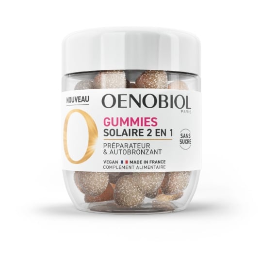 Complément alimentaire Gummies Solaire Préparateur et Autobronzant OENOBIOL