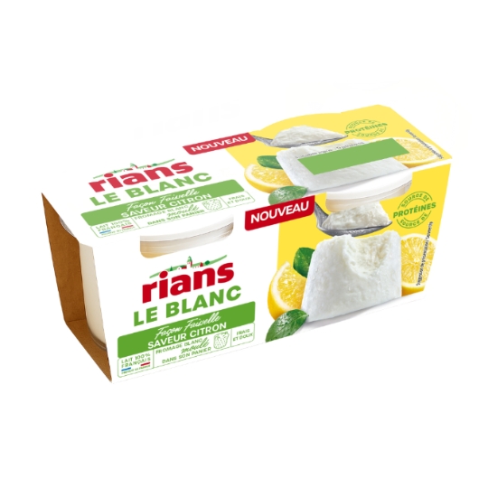 Fromage la Faisselle Protéiné Saveur Citron RIANS