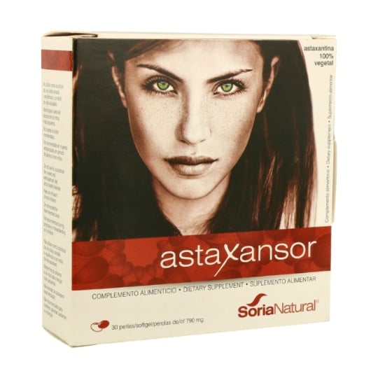Soria Natural - Astaxansor - Protecteur Oculaire À L'astaxanthine 30 Perles De 790mg