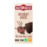 Alter Eco - Commerce Equitable Tablette de chocolat noir dessert corsé bio, 150g