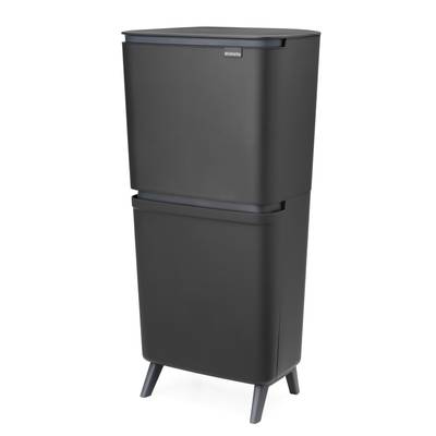 Brabantia Poubelle pour le recyclage SortUp Hi 20+25 litres - Dark Grey