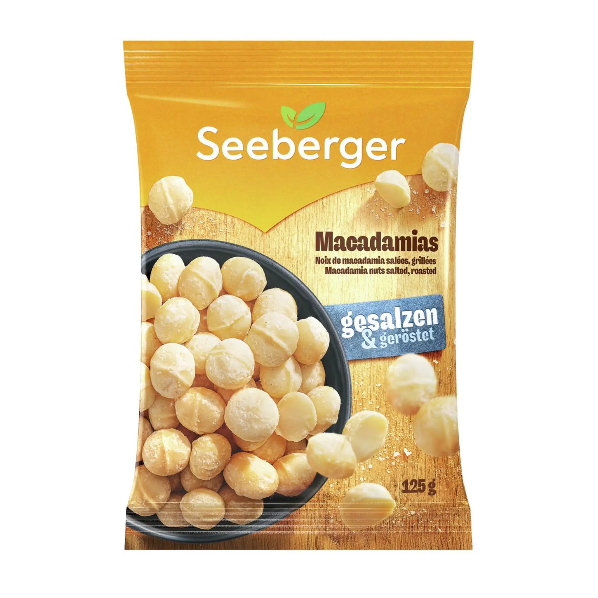 SEEBERGER Noix de macadamia grillées salées