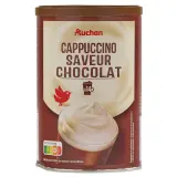 AUCHAN Cappuccino saveur chocolat soluble