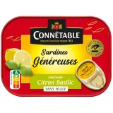 CONNETABLE Sardines généreuses marinade au citron basilic