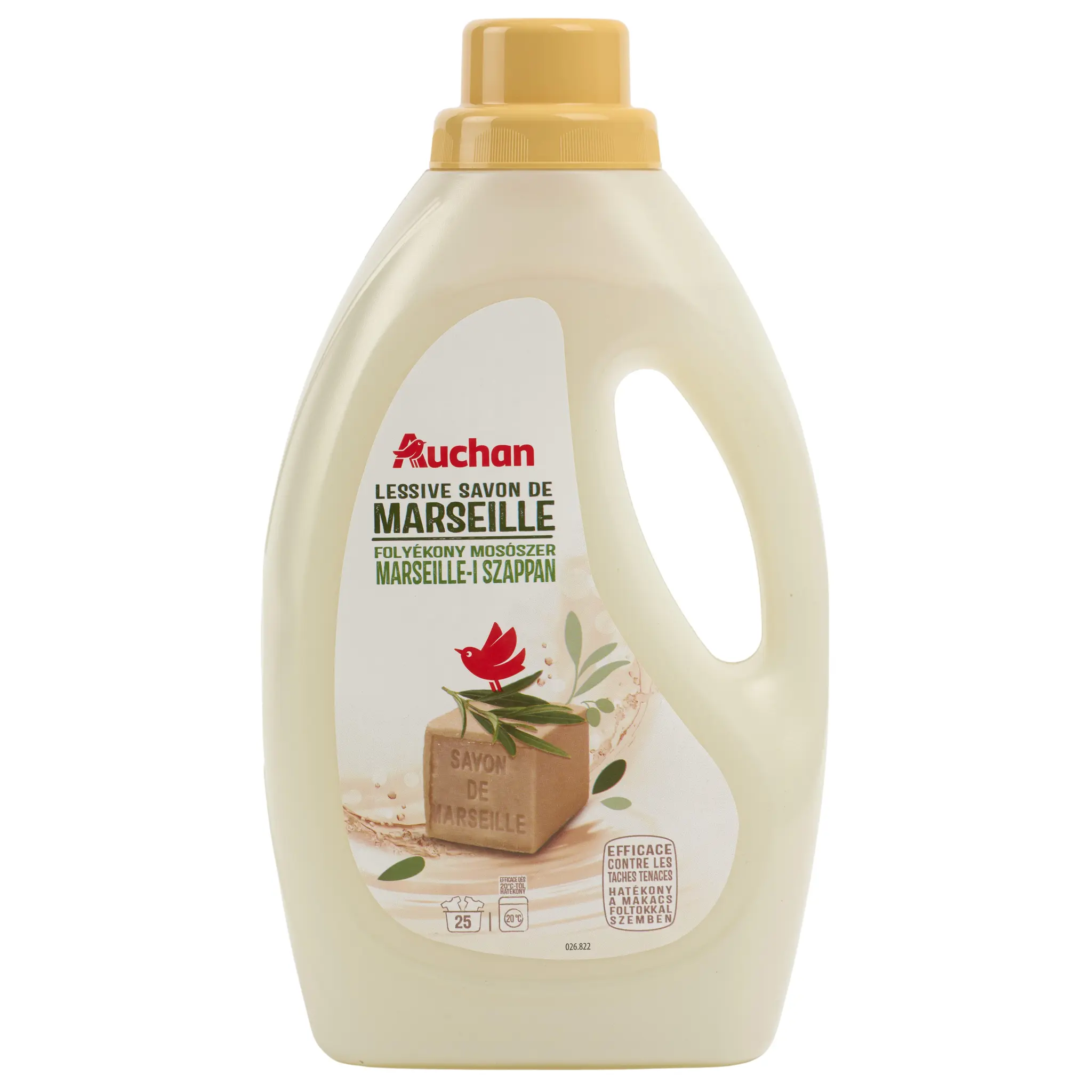 AUCHAN Lessive liquide savon de Marseille