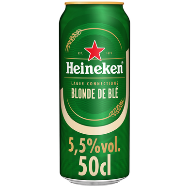 Bière blonde HEINEKEN lager connections 5.5° 50cl
