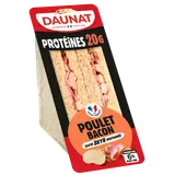 Sandwich poulet bacon sauce skir moutardé club proteines DAUNAT 165g