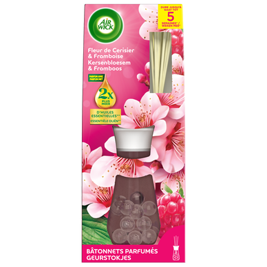 Bâtonnets AIR WICK parfumé fleur de cerisier/framboise 25ml