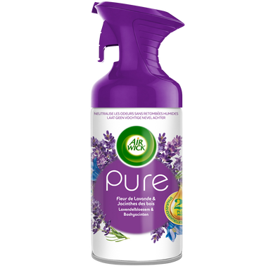 Désodorisant AIR WICK Pure HE Fleur Lavande & Jacinthes Bois 250mL