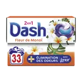 Capsules de lavage DASH 2en1 pods fleur de monoï x33