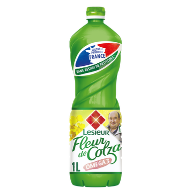 Huile Fleur de Colza riche en Oméga 3 LESIEUR, Bouteille 1L