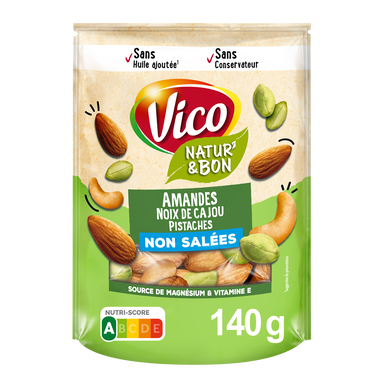 Natur' bon amandes noix de cajou pistaches VICO 140g