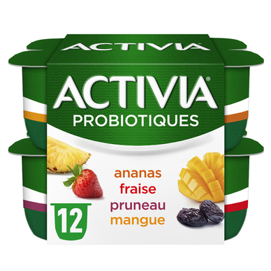 Yaourt aux fruits bifidus ACTIVIA - 12x125g
