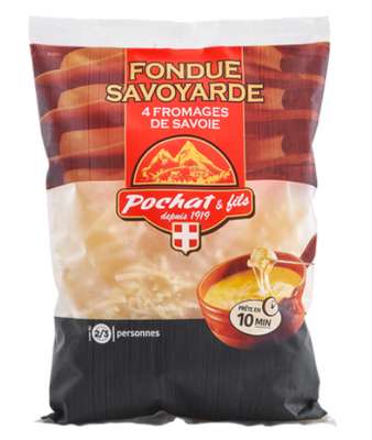 Fondue savoyarde aux 4 fromages 33% MG, Pochat & Fils (400 g)