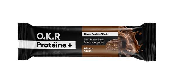 Barre protéine + Choco Crush - Fluffy, O.K.R (46 g)