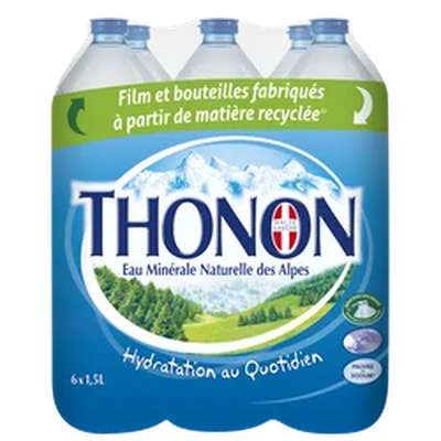 Eau minérale naturelle, Thonon (6 x 1,5 L)