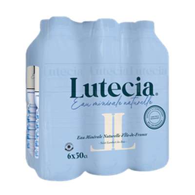 Eau minérale naturelle, Lutécia (6 x 50 cl)