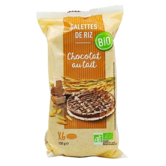 Galettes De Riz Chocolat Au Lait Bio - Paquet 100g AGIDRA