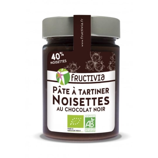 Pâte À Tartiner Noisettes Chocolat Noir Bio - 300 G