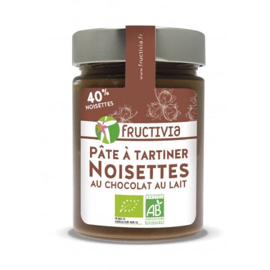 Pâte À Tartiner Noisettes Chocolat Lait Bio - 300 G