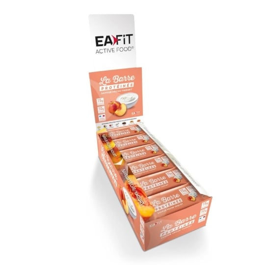 Eafit La Barre Protéinée Pêche Yaourt - Boite De 24 Barres EAFIT