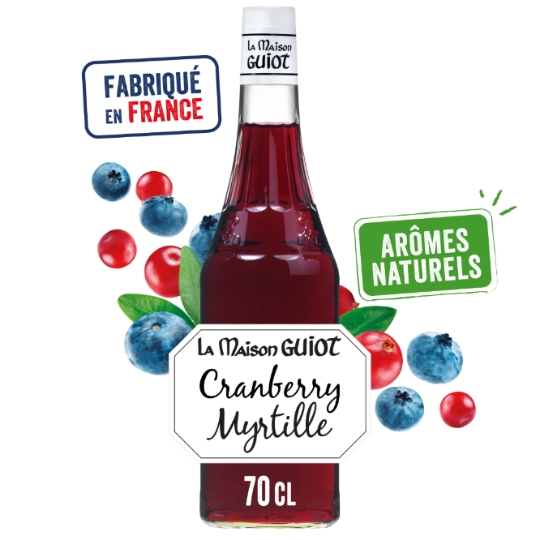 Sirop Cranberry Myrtille LA MAISON GUIOT