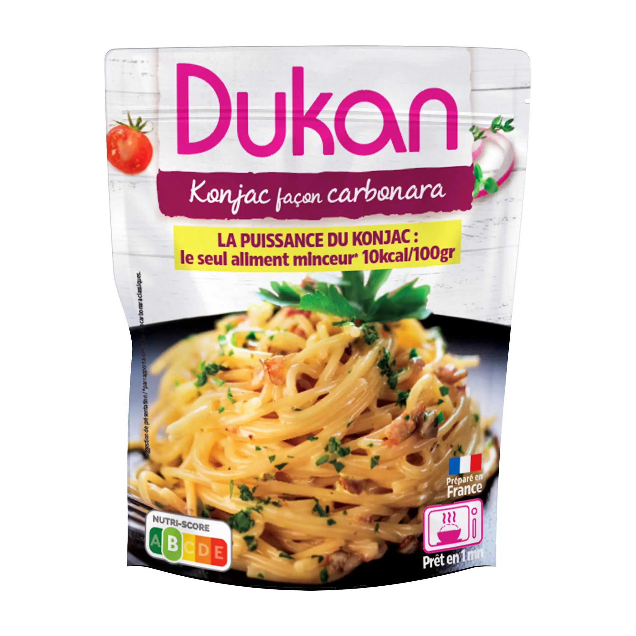 DUKAN Noodles de konjac façon carbonara