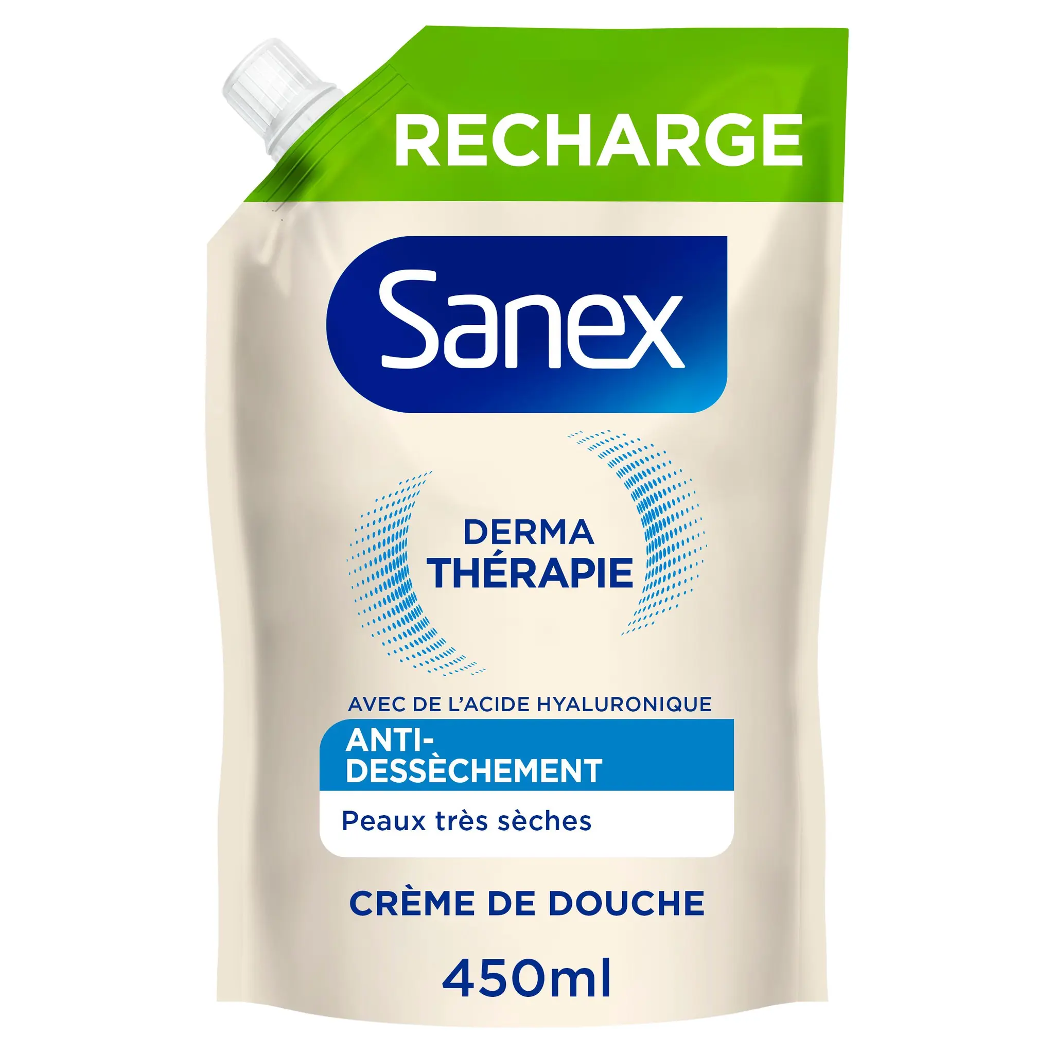 SANEX Derma thérapie Recharge crème de douche anti dessèchement