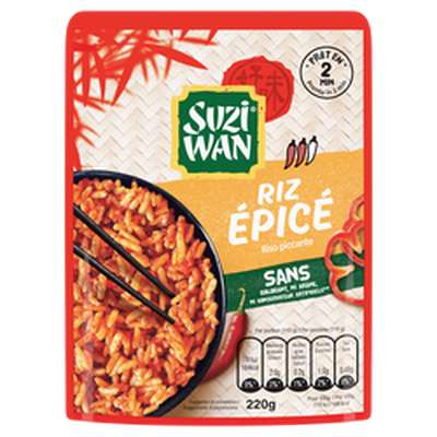 Riz épicé micro ondable, Suzi Wan   (220 g)