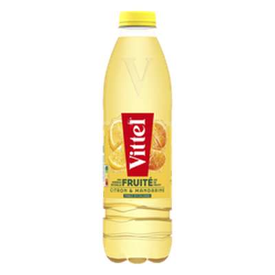 Eau arômatisée citron mandarine, Vittel  (1 L)