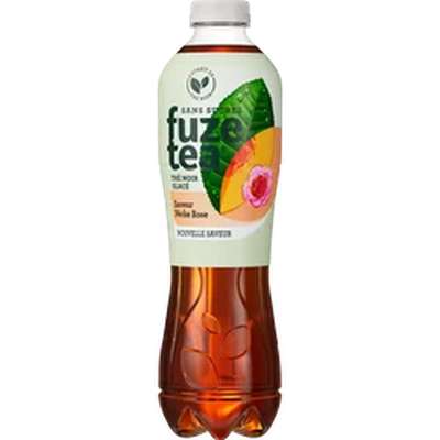 Thé glacé pêche rose sans sucres, Fuzetea (1,25 L)