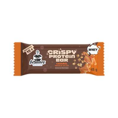 Barre protéinée caramel crispy, Inshape Nutrition  (45 g)
