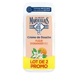 Douche extra doux LE PETIT MARSEILLAIS fleur d'oranger 2x300mL
