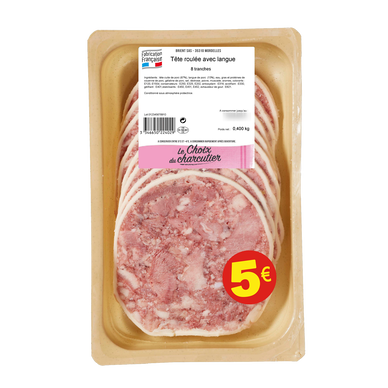 Tête roulée, VPF, 8 tranches, 400g