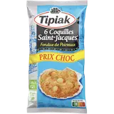 Coquilles St Jacques fondue de poireaux TIPIAK, 6x90g 540g