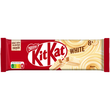 Barres chocolat blanc KITKAT White Nestlé, 8x41,5g, 332g