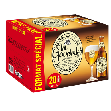 Bière blonde la GOUDALE 7,2° pack 20x25cl