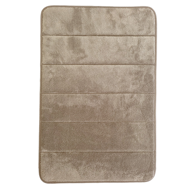 Tapis mémoire de forme embossé 50x70cm taupe - LEVASSEUR