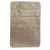 Tapis mémoire de forme embossé 50x70cm taupe - LEVASSEUR
