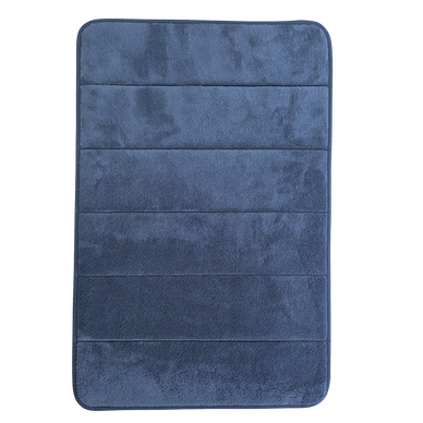 Tapis mémoire de forme embossé 50x70cm marine - LEVASSEUR