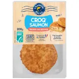 L'ASSIETTE BLEUE Croq' saumon ASC recette aux épinards
