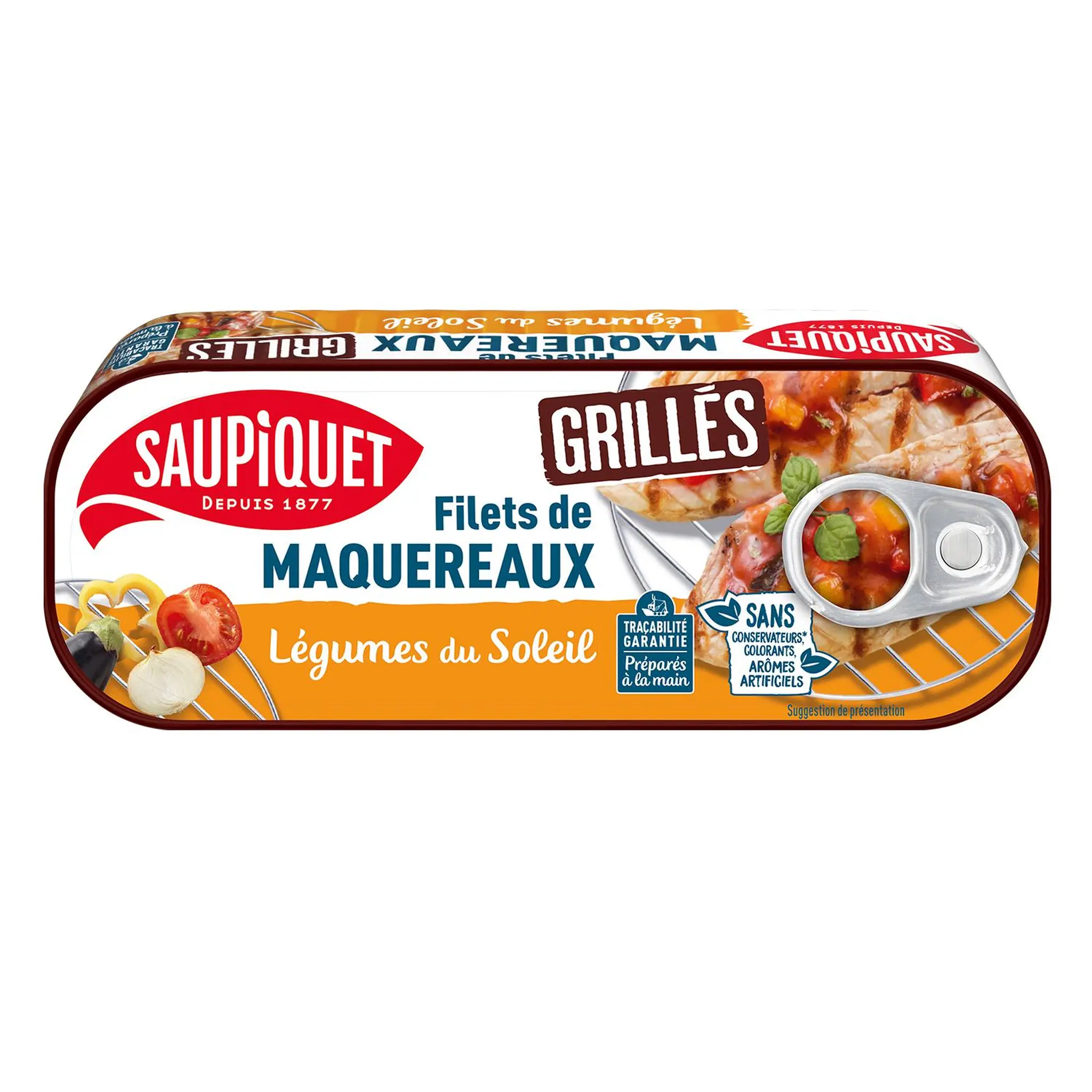 SAUPIQUET Filets de maquereaux grillés aux légumes du soleil