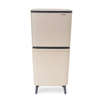 Brabantia Poubelle pour le recyclage SortUp Hi, 20+25 litres - Soft Beige