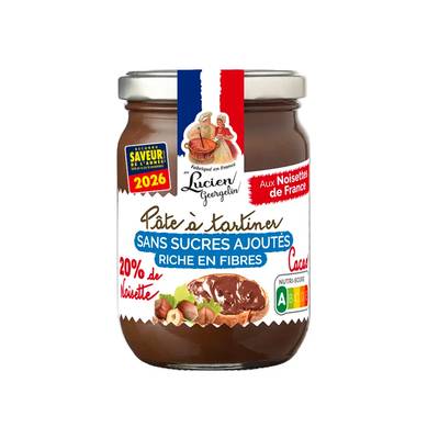 Lucien Georgelin Pâte à Tartiner Cacao Noisettes Sans Sucres Ajoutés, 280g