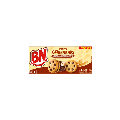 Mini biscuits gourmands chocolat noisette,  x5 soit 180g