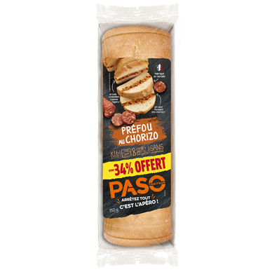 Préfou chorizo 350G dont 34% offert