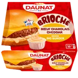 Brioché boeuf charolais cheddar sauce big burger DAUNAT 155g