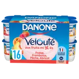 Yaourt brassé aux fruits mixés VELOUTE DANONE - 16x125g