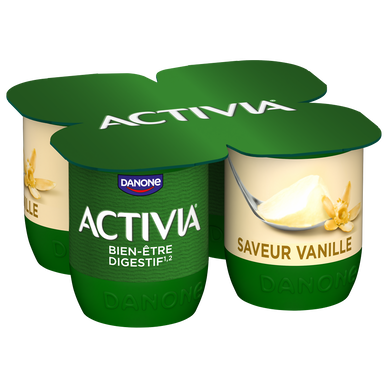 Yaourt vanille bifidus ACTIVIA - 4x125g